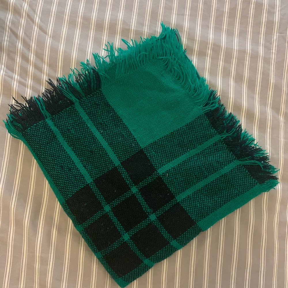 Green plaid scarf